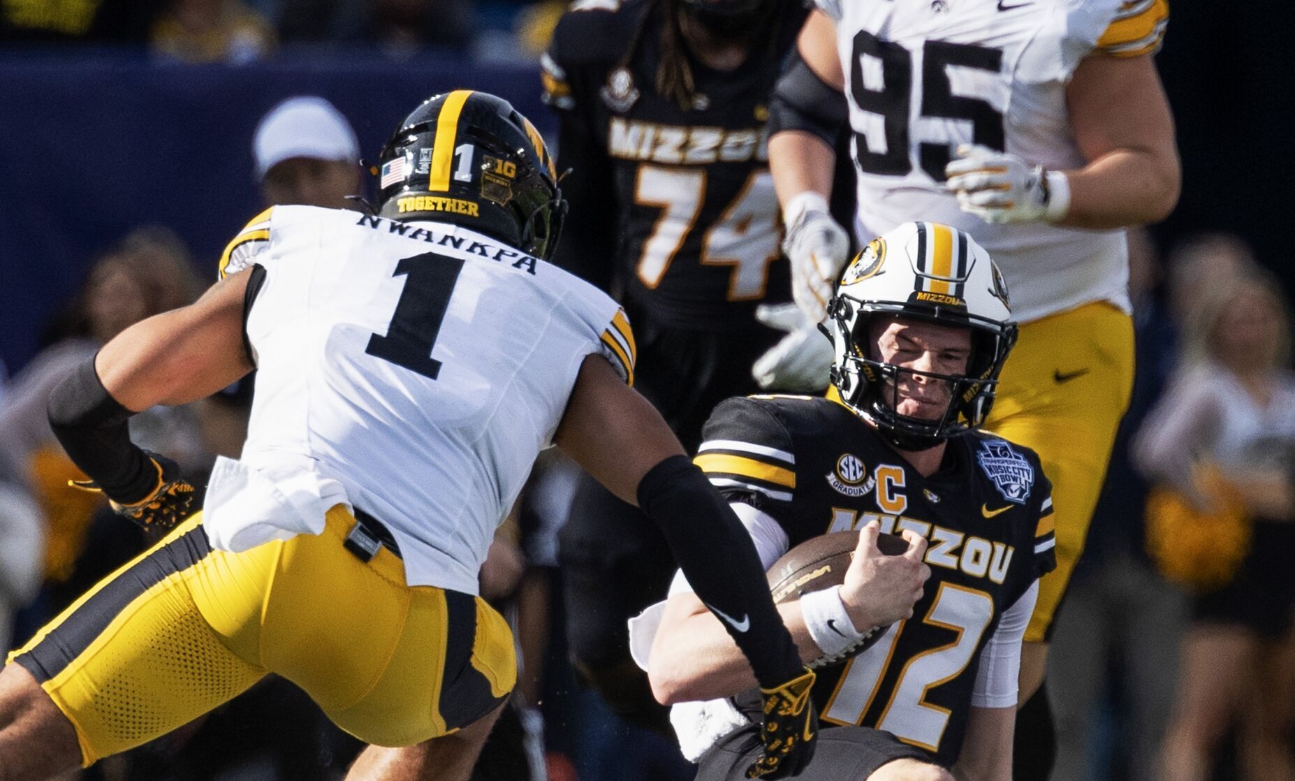 Cook's best game of season, Craig's long field goal give Mizzou Music City Bowl win over Iowa
